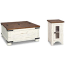  Signature Design by Ashley Wystfield T459T4 Coffee Table and Chairside End Table IMAGE 1