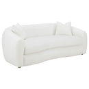 Coaster Furniture Isabella 509871 Upholstered Tight Back Sofa - White IMAGE 1