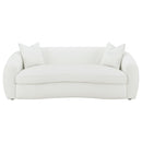 Coaster Furniture Isabella 509871 Upholstered Tight Back Sofa - White IMAGE 2