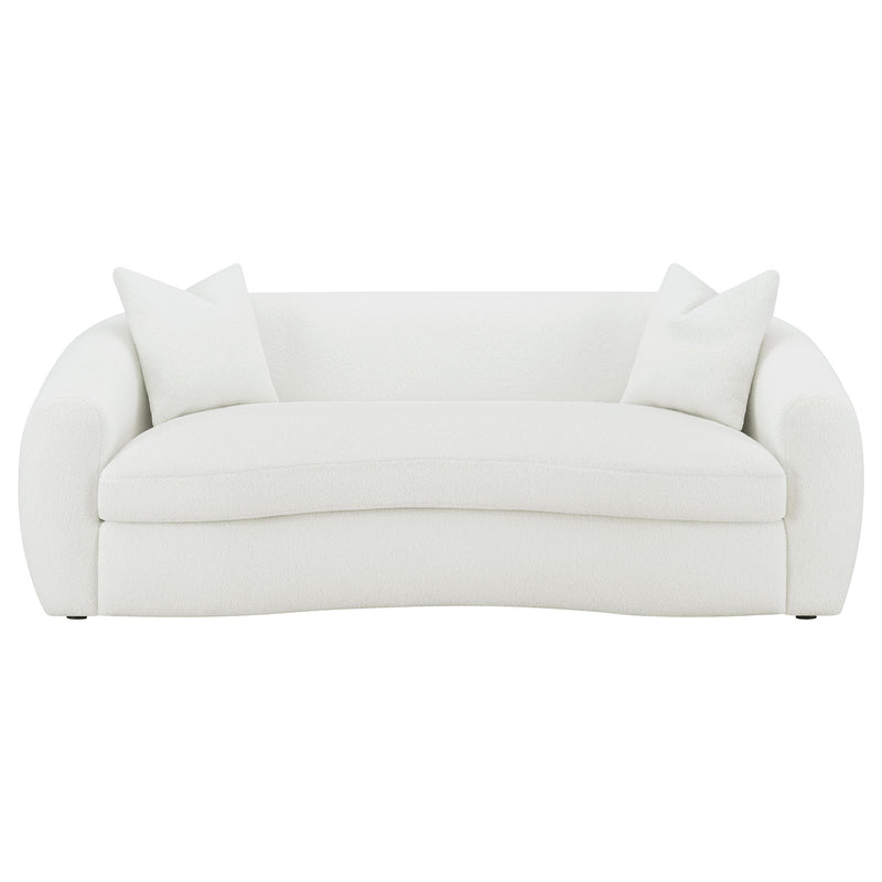 Coaster Furniture Isabella 509871 Upholstered Tight Back Sofa - White IMAGE 2