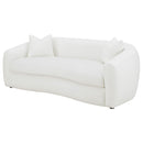 Coaster Furniture Isabella 509871 Upholstered Tight Back Sofa - White IMAGE 3
