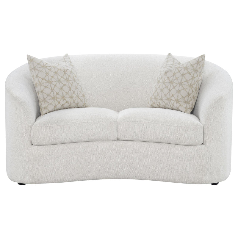 Coaster Furniture Rainn 509172 Upholstered Tight Back Loveseat - Latte IMAGE 2