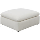 Coaster Furniture Hobson 551453 Cushion Seat Ottoman - Off-White IMAGE 2