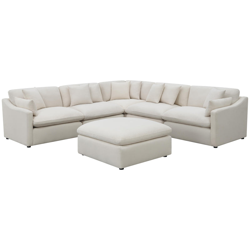 Coaster Furniture Hobson 551453 Cushion Seat Ottoman - Off-White IMAGE 3