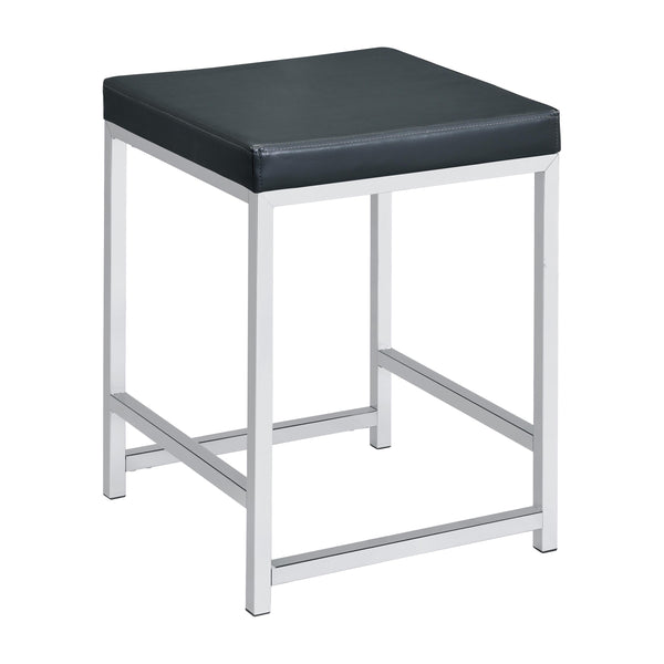 Coaster Furniture Afshan 935924 Upholstered Square Padded Cushion Vanity Stool IMAGE 1