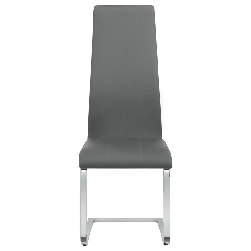 Coaster Furniture Montclair 100515GRY Upholstered High Back Side Chairs - Grey/Chrome IMAGE 3