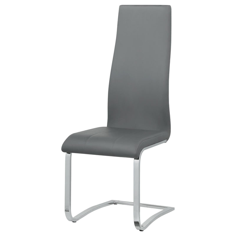 Coaster Furniture Montclair 100515GRY Upholstered High Back Side Chairs - Grey/Chrome IMAGE 4