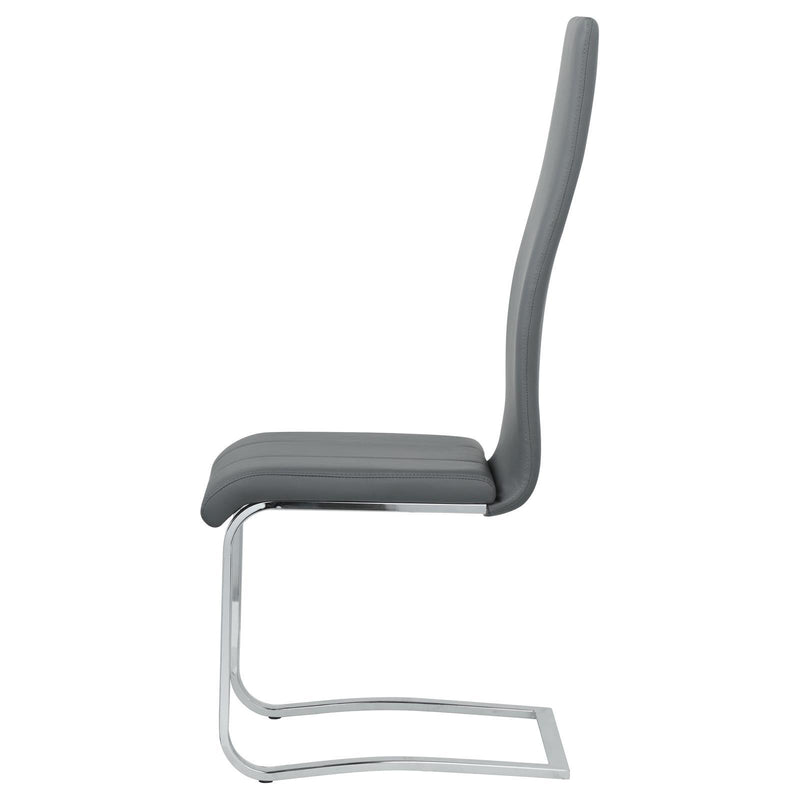 Coaster Furniture Montclair 100515GRY Upholstered High Back Side Chairs - Grey/Chrome IMAGE 5