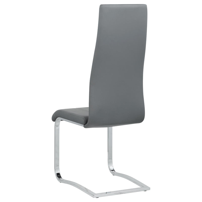 Coaster Furniture Montclair 100515GRY Upholstered High Back Side Chairs - Grey/Chrome IMAGE 6