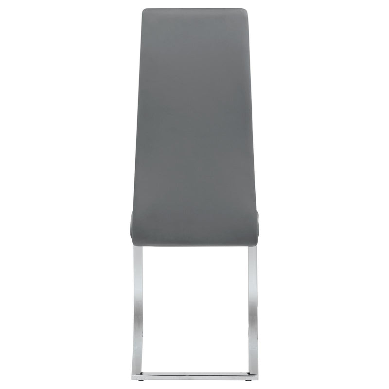 Coaster Furniture Montclair 100515GRY Upholstered High Back Side Chairs - Grey/Chrome IMAGE 7