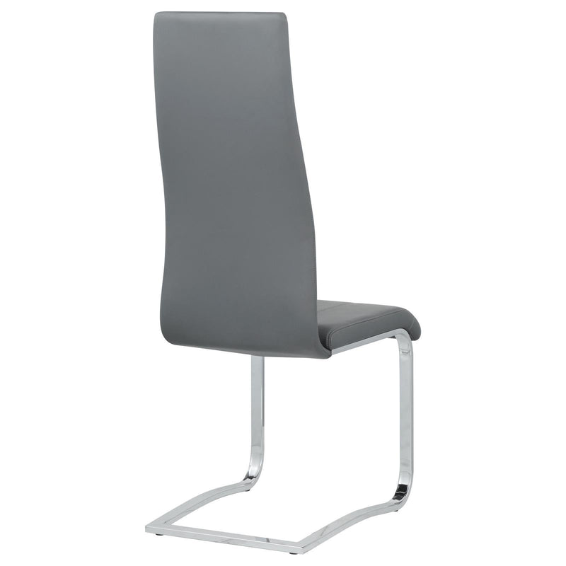 Coaster Furniture Montclair 100515GRY Upholstered High Back Side Chairs - Grey/Chrome IMAGE 8