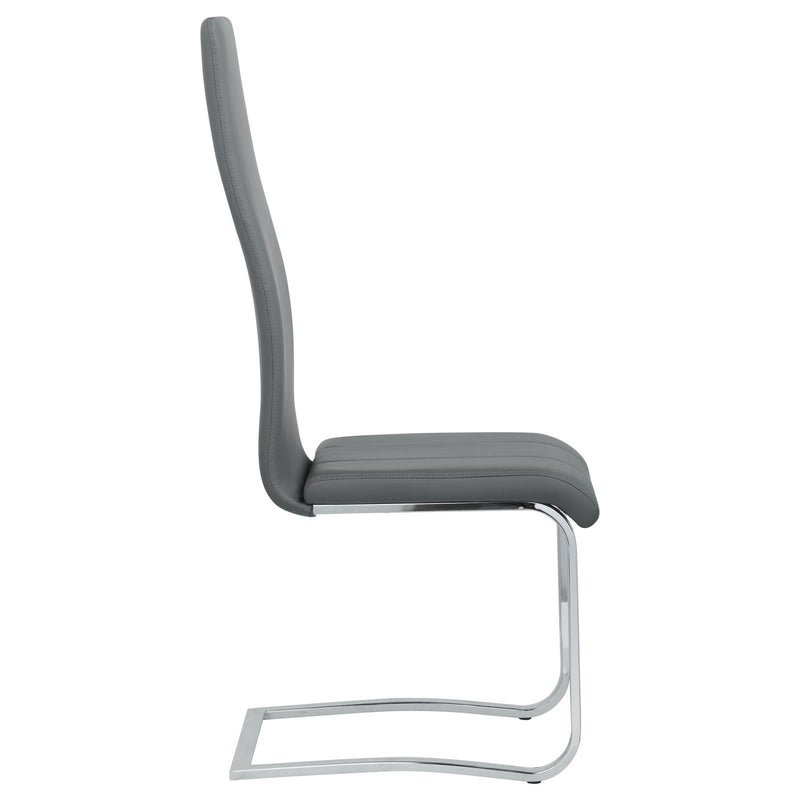 Coaster Furniture Montclair 100515GRY Upholstered High Back Side Chairs - Grey/Chrome IMAGE 9