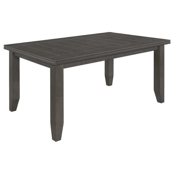 Coaster Furniture Dalila 102721GRY Rectangular Dining Table - Dark Grey IMAGE 1