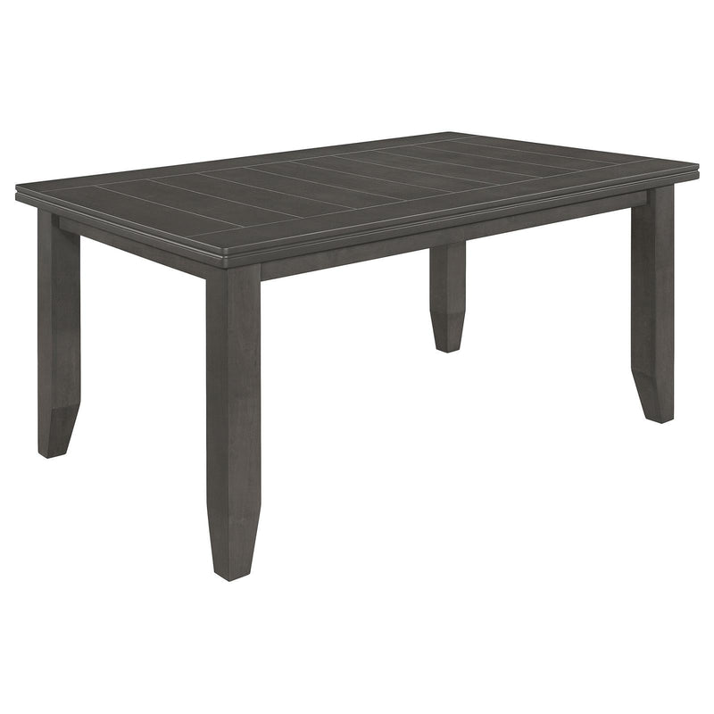 Coaster Furniture Dalila 102721GRY Rectangular Dining Table - Dark Grey IMAGE 1