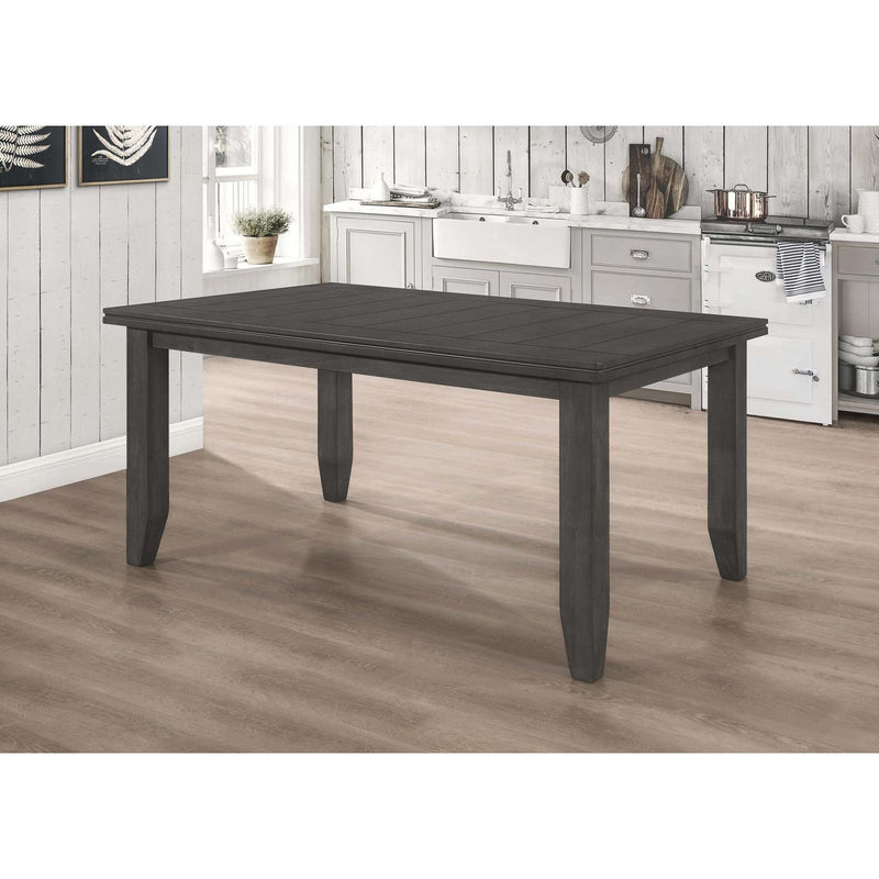 Coaster Furniture Dalila 102721GRY Rectangular Dining Table - Dark Grey IMAGE 6