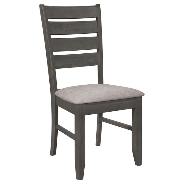 Coaster Furniture Dalila 102722GRY Slat Back Dining Side Chair - Dark Grey IMAGE 1