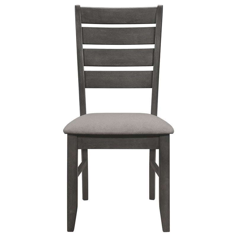 Coaster Furniture Dalila 102722GRY Slat Back Dining Side Chair - Dark Grey IMAGE 3