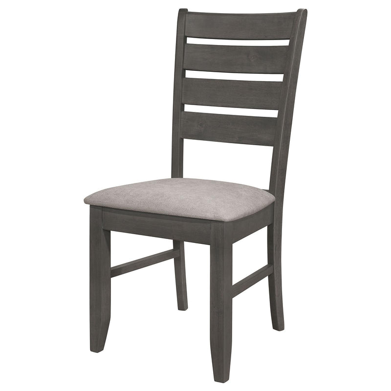 Coaster Furniture Dalila 102722GRY Slat Back Dining Side Chair - Dark Grey IMAGE 4
