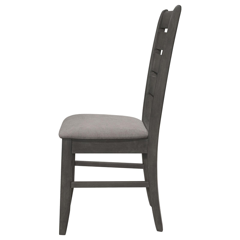 Coaster Furniture Dalila 102722GRY Slat Back Dining Side Chair - Dark Grey IMAGE 5