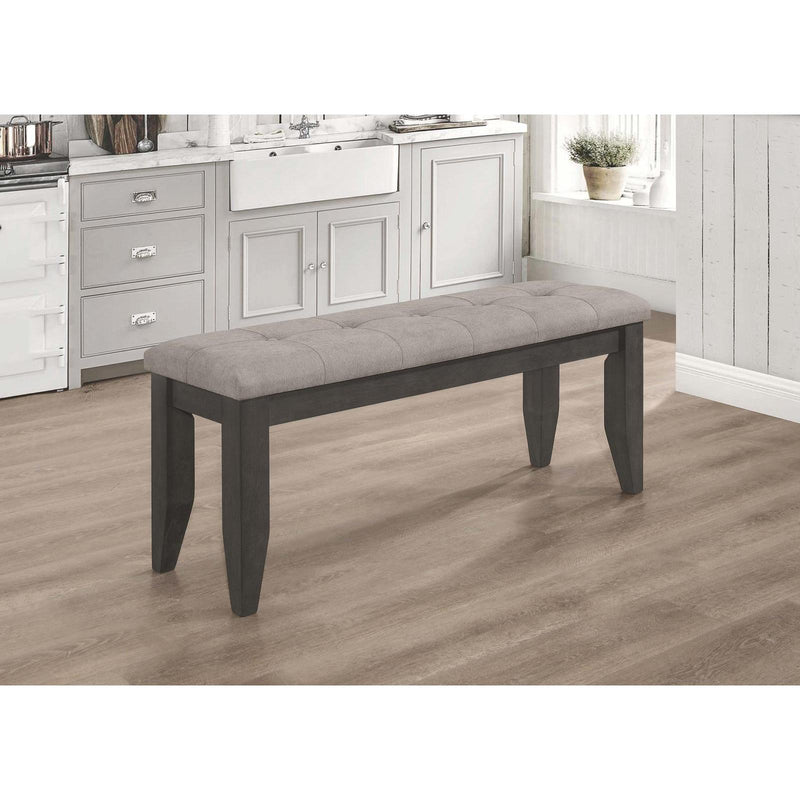 Coaster Furniture Dalila 102723GRY Dining Bench - Dark Grey IMAGE 2