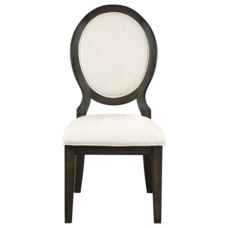 Coaster Furniture Twyla 115102 Upholstered Dining Chairs With Oval Back IMAGE 2