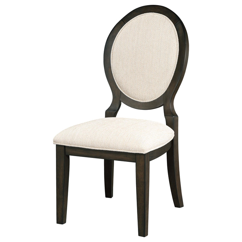 Coaster Furniture Twyla 115102 Upholstered Dining Chairs With Oval Back IMAGE 3