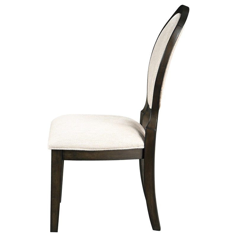 Coaster Furniture Twyla 115102 Upholstered Dining Chairs With Oval Back IMAGE 4