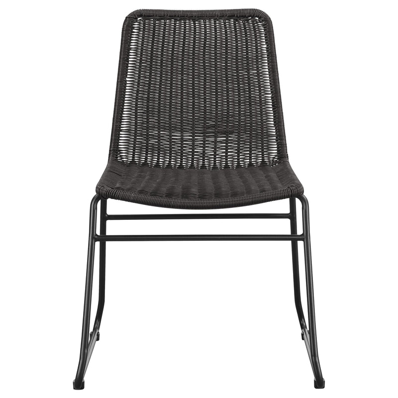 Coaster Furniture Dacy 192032 Upholstered Dining Chairs - Brown/Sandy Black IMAGE 2