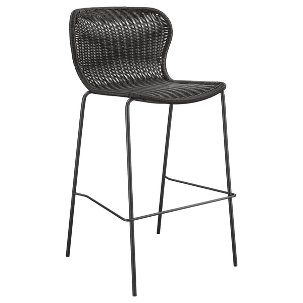 Coaster Furniture McKinley 192040 Upholstered Bar Stools With Footrest - Brown/Sandy Black IMAGE 1