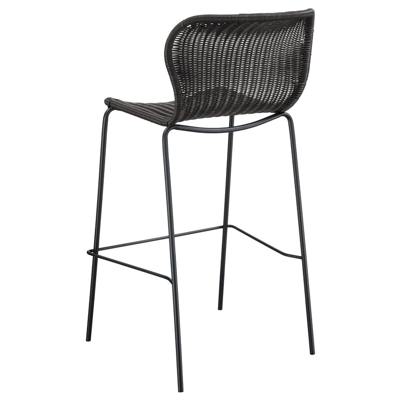 Coaster Furniture McKinley 192040 Upholstered Bar Stools With Footrest - Brown/Sandy Black IMAGE 5