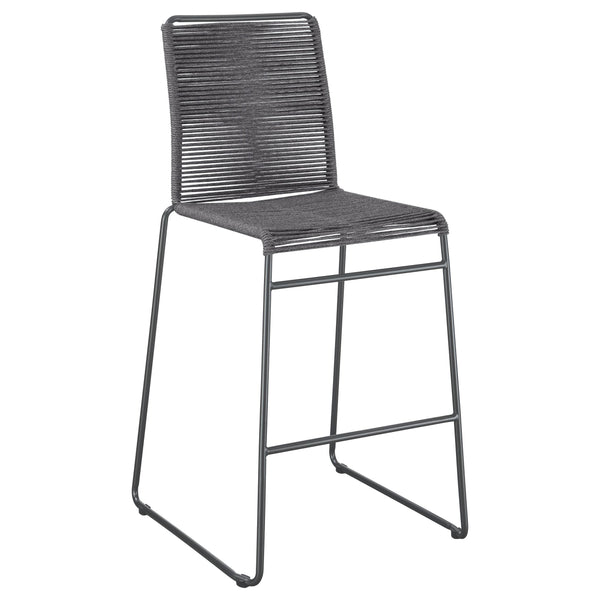 Coaster Furniture Kai 192064 Upholstered Bar Height Stools with Footrest - Charcoal/Gunmetal IMAGE 1