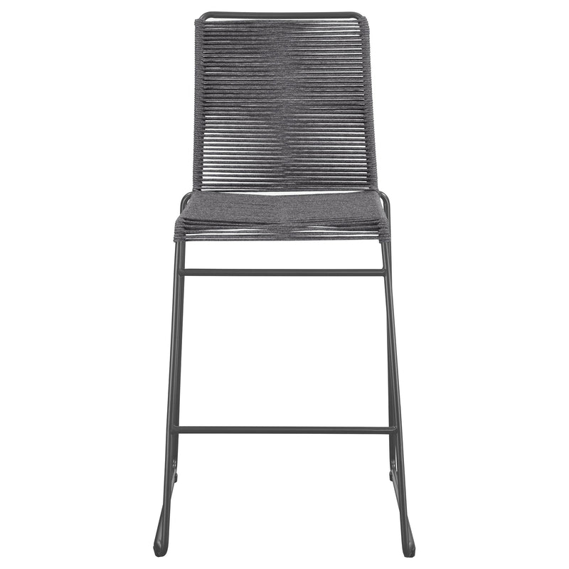Coaster Furniture Kai 192064 Upholstered Bar Height Stools with Footrest - Charcoal/Gunmetal IMAGE 2