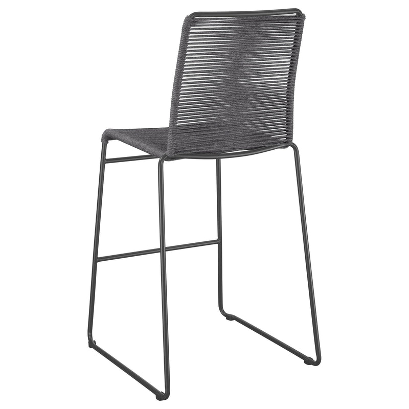 Coaster Furniture Kai 192064 Upholstered Bar Height Stools with Footrest - Charcoal/Gunmetal IMAGE 5