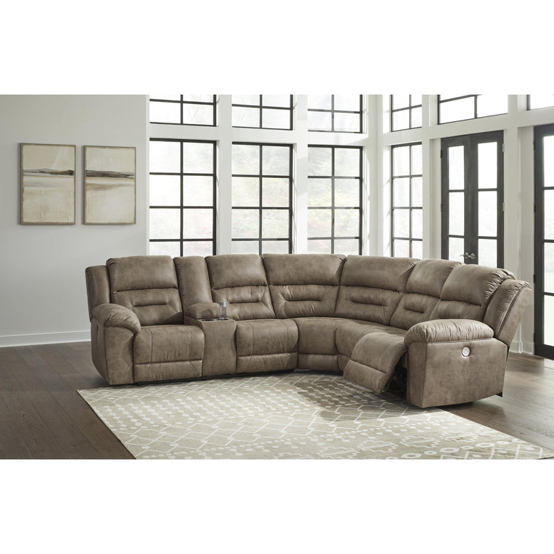 Signature Design by Ashley Ravenel 83106S1 3 pc Power Reclining Sectional IMAGE 3