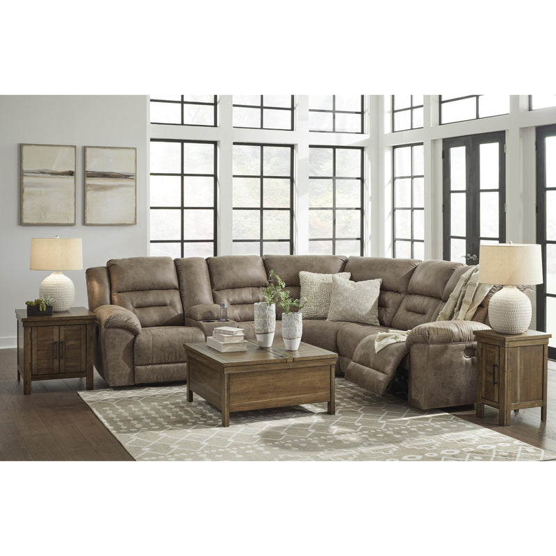 Signature Design by Ashley Ravenel 83106S1 3 pc Power Reclining Sectional IMAGE 5