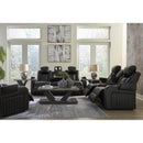 Signature Design by Ashley Caveman Den 9070315 Power Reclining Sofa with Adjustable Headrest IMAGE 18