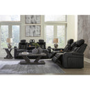 Signature Design by Ashley Caveman Den 9070318 Power Reclining Loveseat with Console and Adjustable Headrest IMAGE 14