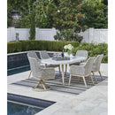  Signature Design by Ashley Seton Creek P798-625 Oval Dining Table with Umbrella Option IMAGE 8