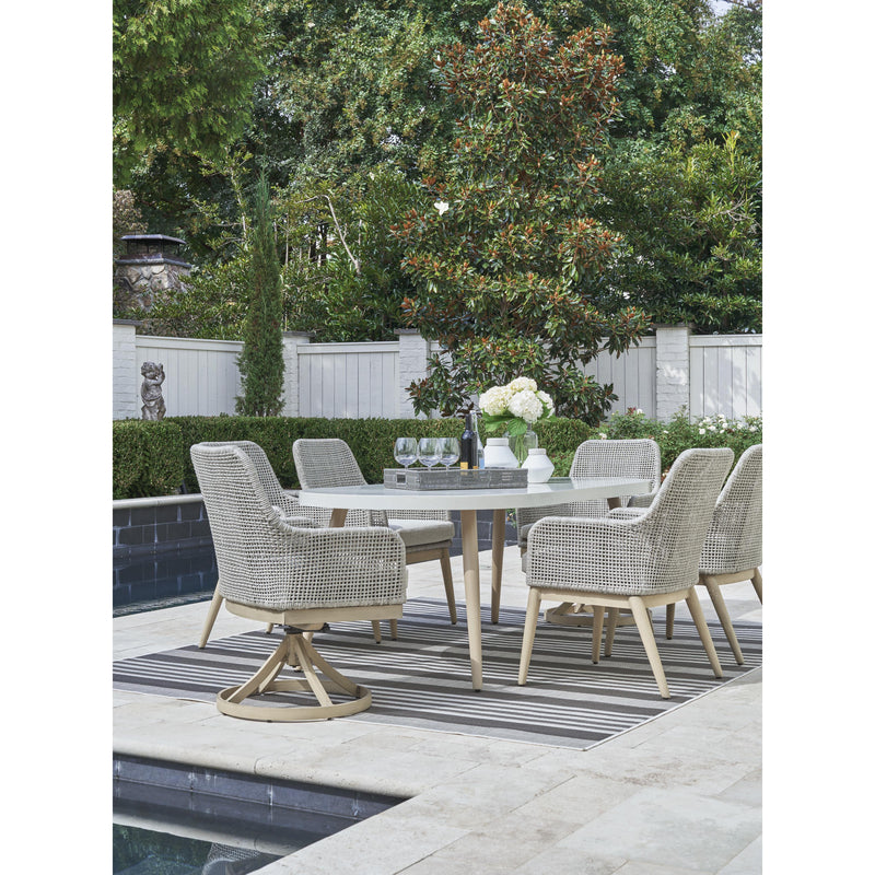  Signature Design by Ashley Seton Creek P798-625 Oval Dining Table with Umbrella Option IMAGE 9