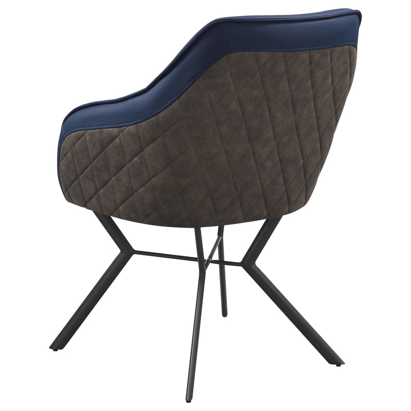 Coaster Furniture Trevon 193722 Upholstered Tufted Side Chair - Blue/Brown IMAGE 5
