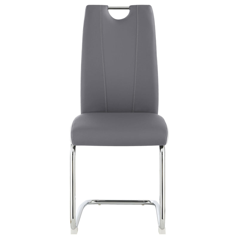 Coaster Furniture Brooklyn 193812 Upholstered Side Chairs With S-Frame - Grey/White IMAGE 2