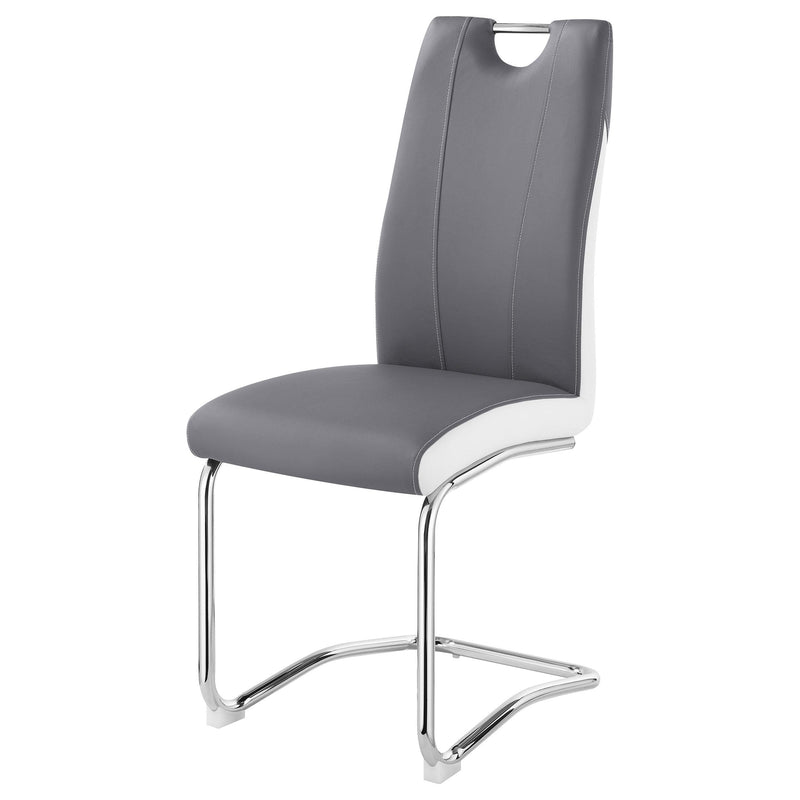 Coaster Furniture Brooklyn 193812 Upholstered Side Chairs With S-Frame - Grey/White IMAGE 3