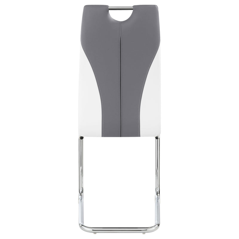 Coaster Furniture Brooklyn 193812 Upholstered Side Chairs With S-Frame - Grey/White IMAGE 6