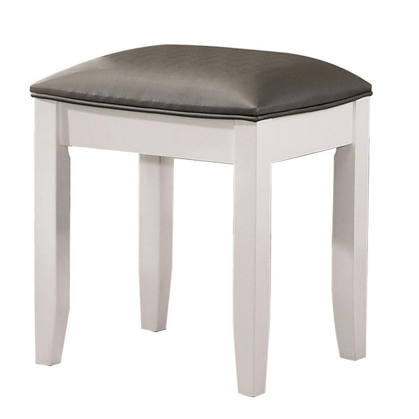 Coaster Furniture Barzini 205897STL Upholstered Vanity Stool - Metallic/White IMAGE 1