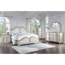Coaster Furniture Evangeline 223391KW Tufted Upholstered Platform California King Bed - Ivory/Silver Oak IMAGE 7