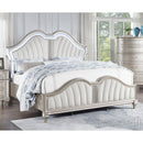 Coaster Furniture Evangeline 223391Q Tufted Upholstered Platform Queen Bed - Ivory/Silver Oak IMAGE 11
