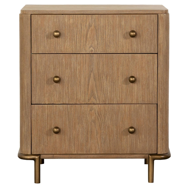 Coaster Furniture Arini 224302 3-Drawer Nightstand with Dual USB Ports - Sand Wash IMAGE 3