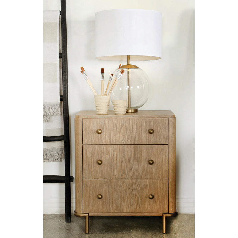 Coaster Furniture Arini 224302 3-Drawer Nightstand with Dual USB Ports - Sand Wash IMAGE 8