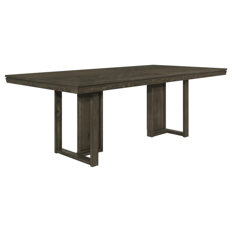 Coaster Furniture 107961 Rectangular Dining Table - Dark Grey IMAGE 1