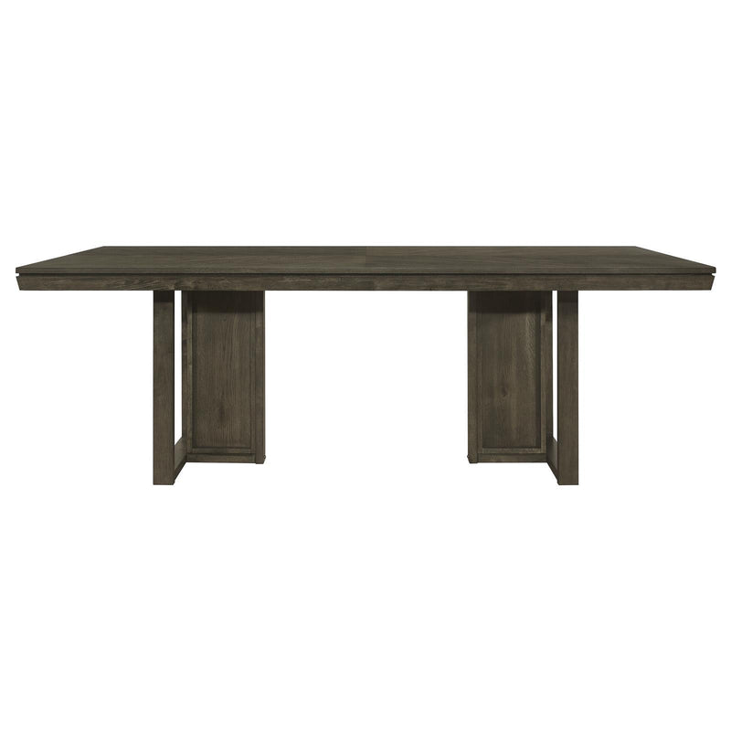 Coaster Furniture 107961 Rectangular Dining Table - Dark Grey IMAGE 3